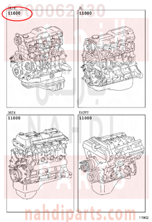 1900062430,ENGINE ASSY, PARTIAL,مكينة كامل 