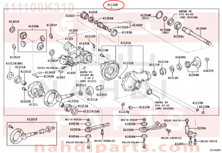 411100K310,CARRIER ASSY, DIFFERENTIAL, FRONT,كرونا  بنيون 