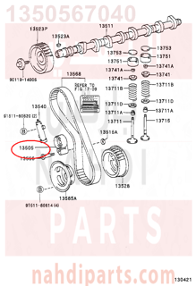 1350567040,IDLER SUB-ASSY, TIMING BELT, NO.1,جنزير 
