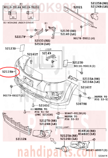 521190K998,FRONT BUMPER COVER,جلدة صدام أمامي