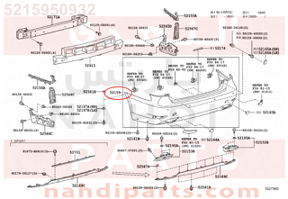 5215950932,REAR BUMPER COVER,جلدة صدام خلفي