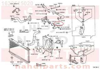 1632515020,GASKET, WATER INLET HOUSING, NO.1,وجه  