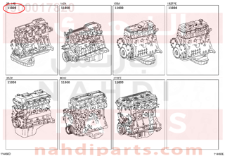 1900017820,ENGINE ASSY, PARTIAL,مكينة كامل 