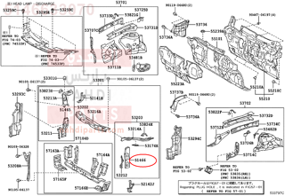 5146633070,BRACE, RADIATOR SUPPORT, UPPER LH,دعامة 