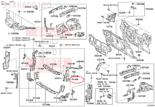 5146606120,BRACE, RADIATOR SUPPORT, UPPER LH,دعامة 