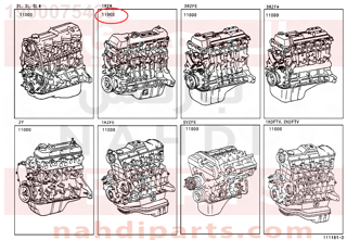 1900075430,ENGINE ASSY, PARTIAL,مكينة كامل 