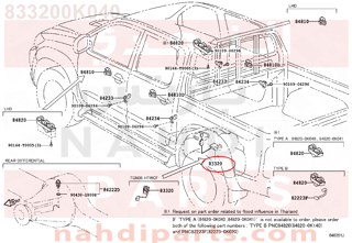833200K040,GAGE ASSY, FUEL SENDER,عوامه بنزين منفصله