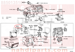 8850135100,EVAPORATOR SUB-ASSY, COOLER, NO.1,ثلاجة مكيف