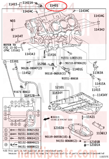 1140180794,BLOCK SUB-ASSY, CYLINDER,جرم نصف مكينة 