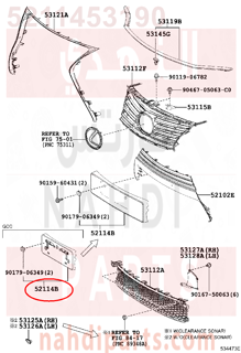5211453190,BRACKET, FRONT BUMPER EXTENSION MOUNTING,دعامة 