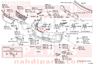5211933948,FRONT BUMPER COVER,جلدة صدام أمامي
