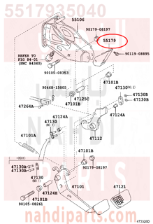 5517935040,REINFORCEMENT, BRAKE PEDAL SUPPORT,التقوية دعامة دواسة المكابح