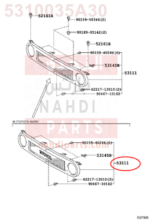 5310035A30,GRILLE, RADIATOR,شبك 