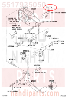 5517935050,REINFORCEMENT, BRAKE PEDAL SUPPORT,التقوية دعامة دواسة المكابح