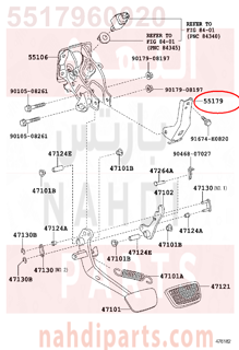 5517960020,REINFORCEMENT, BRAKE PEDAL SUPPORT,التقوية دعامة دواسة المكابح