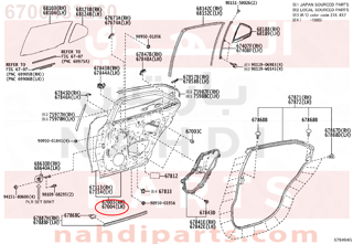 6700433260,REAR DOOR LH,باب خلفي يسار