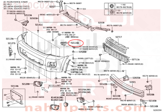 521160C020,SUPPORT, FRONT BUMPER SIDE, LH,قاعدة صدام امامي يسار