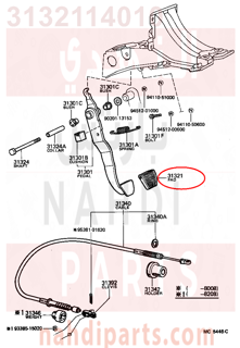 3132114010,PAD, CLUTCH PEDAL, دواسة القابض