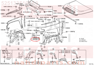 5251335100A0,FILLER, FRONT BUMPER, LH,ديكور تحت الشمعة