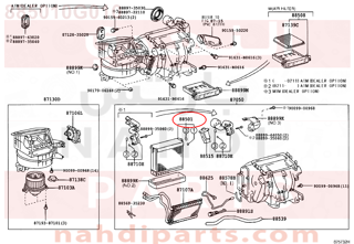 885010G010,EVAPORATOR SUB-ASSY, COOLER, NO.1,ثلاجة مكيف