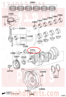 1340131011,CRANKSHAFT,عمود كرنك
