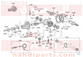 9011608334,BOLT, NO.1 (FOR REAR DIFFERENTIAL CARRIER SET),مسمار