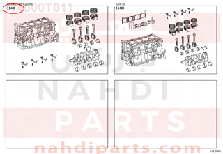 114000T011,BLOCK ASSY, SHORT,نصف مكينة 