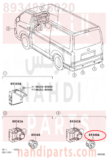 8934835020,RETAINER, ULTRASONIC SENSOR, NO.2,التوكيل، بالموجات فوق الصوتية SENSاو ، رقم 2  