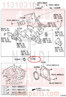 1131031013,COVER SUB-ASSY, TIMING CHAIN OR BELT,غطاء صدر مكينة 