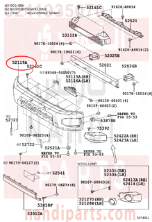 5211935070,COVER, FRONT BUMPER,جلدة صدام أمامي