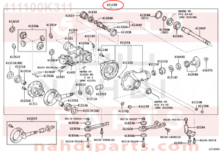 411100K311,CARRIER ASSY, DIFFERENTIAL, FRONT,كرونا  بنيون 