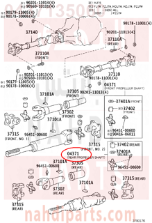 0437135060,SPIDER KIT, REAR PROPELLER SHAFT UNIVERSAL JOINT,صليب عمود كردان  
