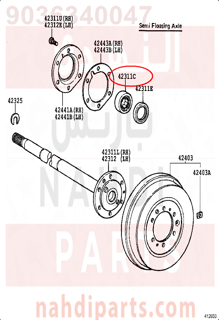 9036340047,BEARING (FOR REAR AXLE SHAFT),رمان بلي