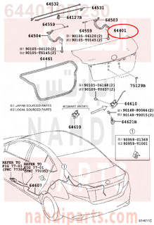 644010D230,PANEL SUB-ASSY, LUGGAGE COMPARTMENT DOOR,شنطة خلفية كاملة - بدون ملحقات