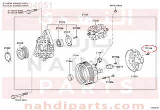 9006804051,BOLT(FOR ALTERNATOR REAR END COVER),مسمار 