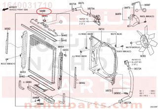 1640031710,RADIATOR ASSY,لديتر ماء - مبرد مكينه