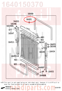 1640150370,CAP SUB-ASSY, RADIATOR,غطاء لديتر 