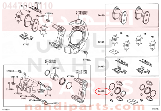 0447808110,CYLINDER KIT, DISC BRAKE, FRONT,اصلاح بستم فرامل 