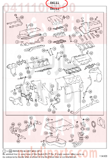 041110P060,GASKET KIT, ENGINE OVERHAUL,طقم وجيه 