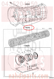 0435204050,KIT, AUTOMATIC TRANSMISSION OVERHAUL,طقم وجه جربكس اتماتيك 