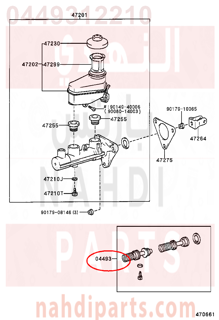 0449312210,CYLINDER KIT, BRAKE MASTER,اصلاح علبة فرامل فوق 