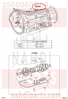 3500060E50,TRANSMISSION ASSY, AUTOMATIC,ملحق جربكس 
