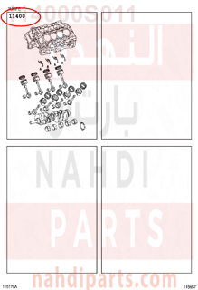 114000S011,BLOCK ASSY, SHORT,نصف مكينة 