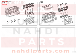 114000T480,BLOCK ASSY, SHORT,نصف مكينة 