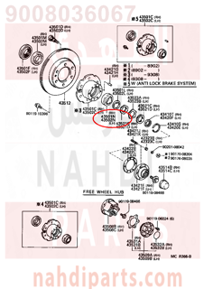9008036067,BEARING (FOR FRONT AXLE HUB OUTER RH),رمان بلي