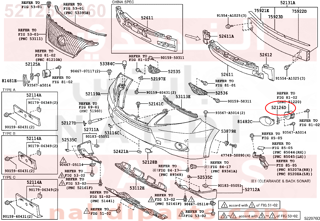 5212648060,BRACKET, FOG LAMP MOUNTING, LH,دعامة 