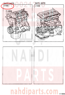 1900021210,ENGINE ASSY, PARTIAL,مكينة كامل 