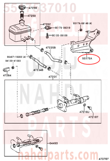 5517537010,SUPPORT SUB-ASSY, BRAKE MASTER CYLINDER,دعامة 