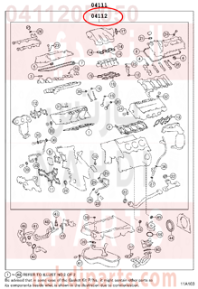 041120P050,GASKET KIT, ENGINE VALVE GRIND,نصف طقم وجيه 