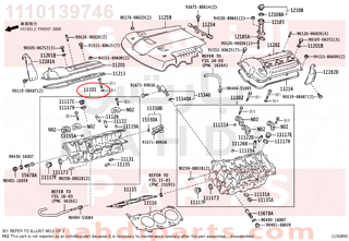 1110139746,HEAD SUB-ASSY, CYLINDER,راس مكينة 
